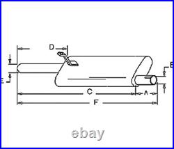 Muffler Fits Ford New Holland Tractor 4000 Gas & Diesel Engines