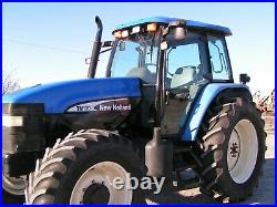 New Holland / Ford Tm130 Farm Tractor 4x4 Cab 1900 Hours Per Def No Electricly