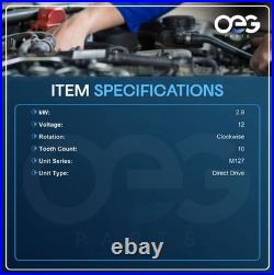 New Starter For Ford Holland Tractor Diesel Skid Steer Loader 16608-M127