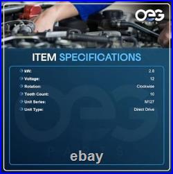 OEG Parts New Starter Compatible with Ford Holland Tractor Diesel Skid Steer