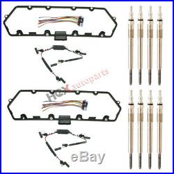 Powerstroke Diesel Glow Plug Set-Gaskets Harnesses+8 Plugs for 97-03 Ford 7.3L
