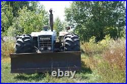Rare county 1164 Ford 4x4 Diesel Tractor runs and drives with plow