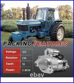 Starter Ford Tractor Farm 7200 7400 7600 7700 7710 7810 8210 8530 8600,410-30044