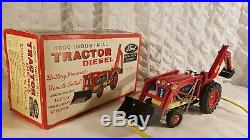 Tin Toy battery operated 1950's ALPS-JAPAN 4000 FORD TRACTOR DIESEL mint in box