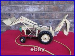 VTG Cragstan Ford 4040 Industrial Diesel Tractor Toy Digger / Front End Loader