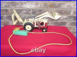 VTG Cragstan Ford 4040 Industrial Diesel Tractor Toy Digger / Front End Loader