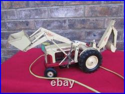 VTG Cragstan Ford 4040 Industrial Diesel Tractor Toy Digger / Front End Loader