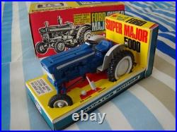 Vintage Diecast Britains Ford Super Major 5000 Diesel Tractor 9527 withbox 1960's