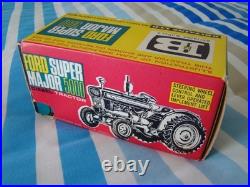 Vintage Diecast Britains Ford Super Major 5000 Diesel Tractor 9527 withbox 1960's