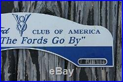 Vintage Ford automobile accessory license topper