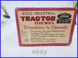 Vintage Original 1/16 Cragstan Japan Ford 4000 Diesel Tractor In Box Battery Op